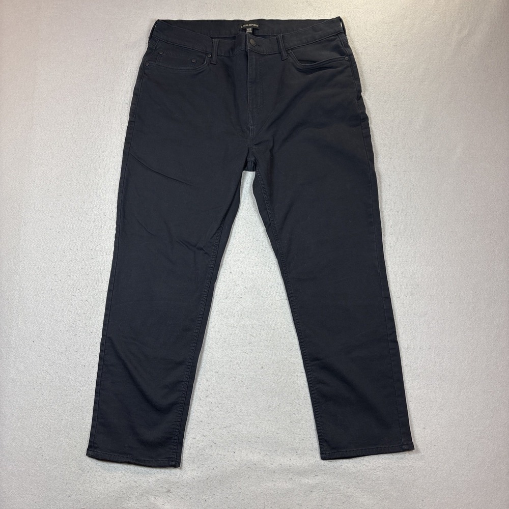 Banana Republic 5 Pocket Pant Regular Fit Stretch Black Denim Men's Size 38x30